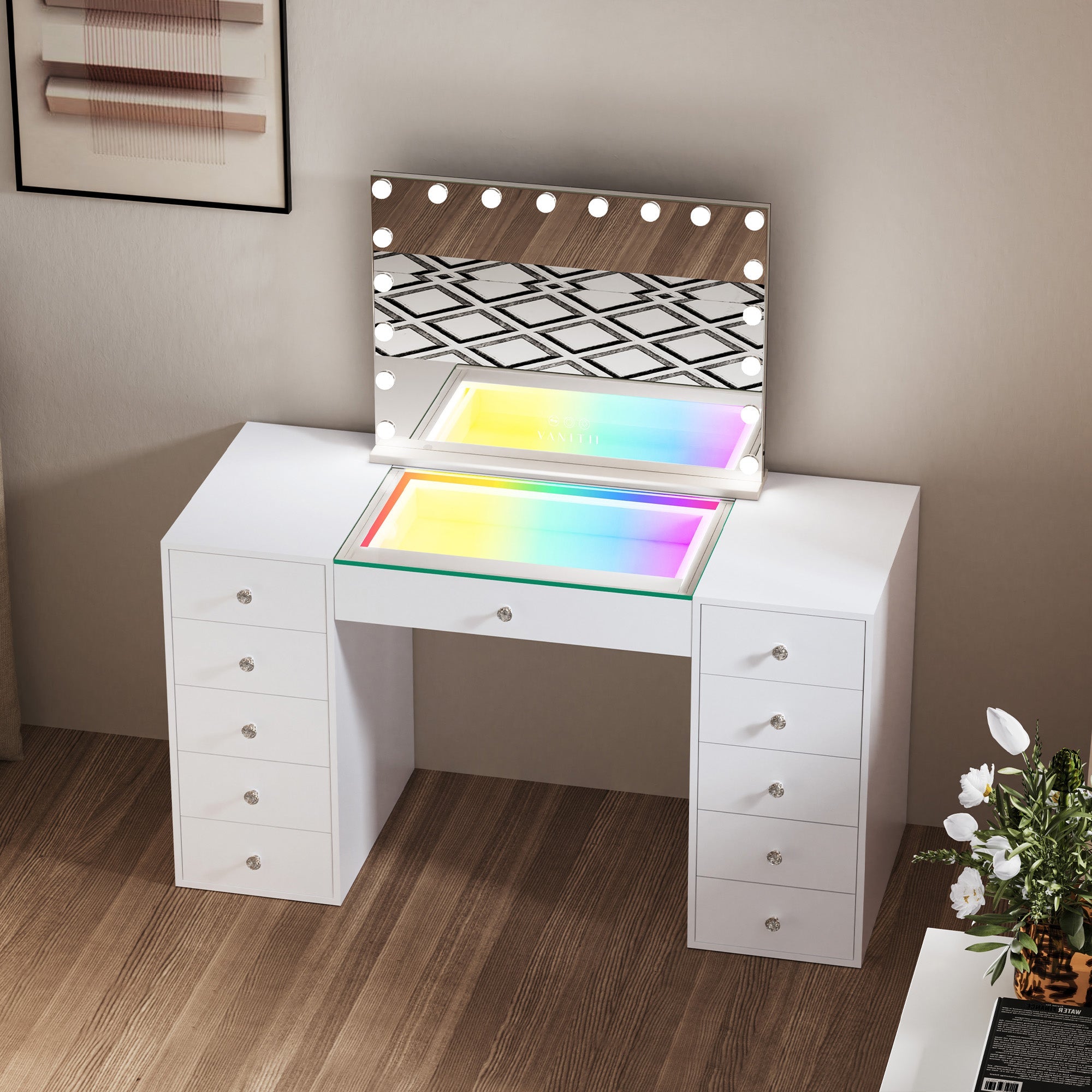 New Release ! VANITII RGB Chloe Vanity Desk