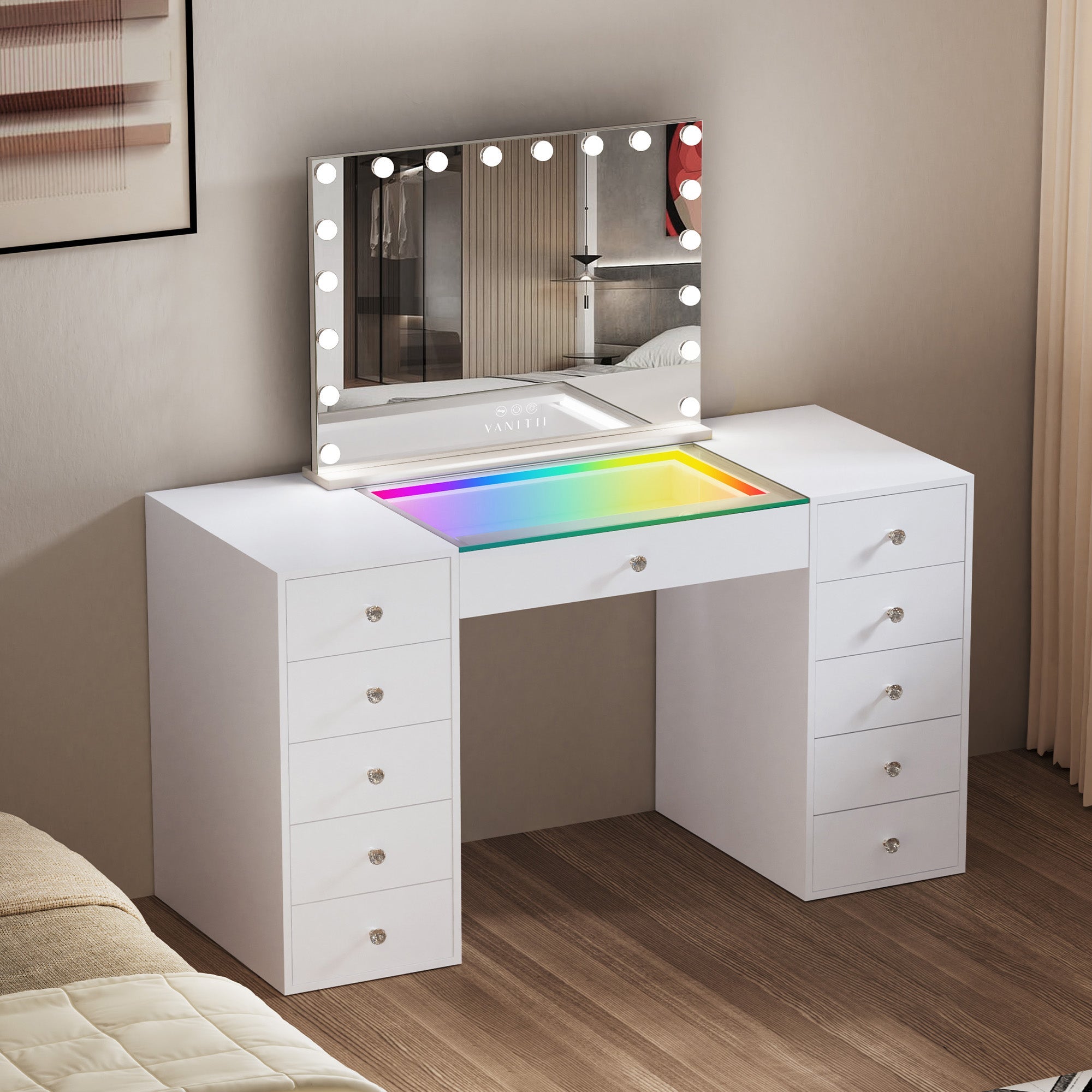 New Release ! VANITII RGB Chloe Vanity Desk