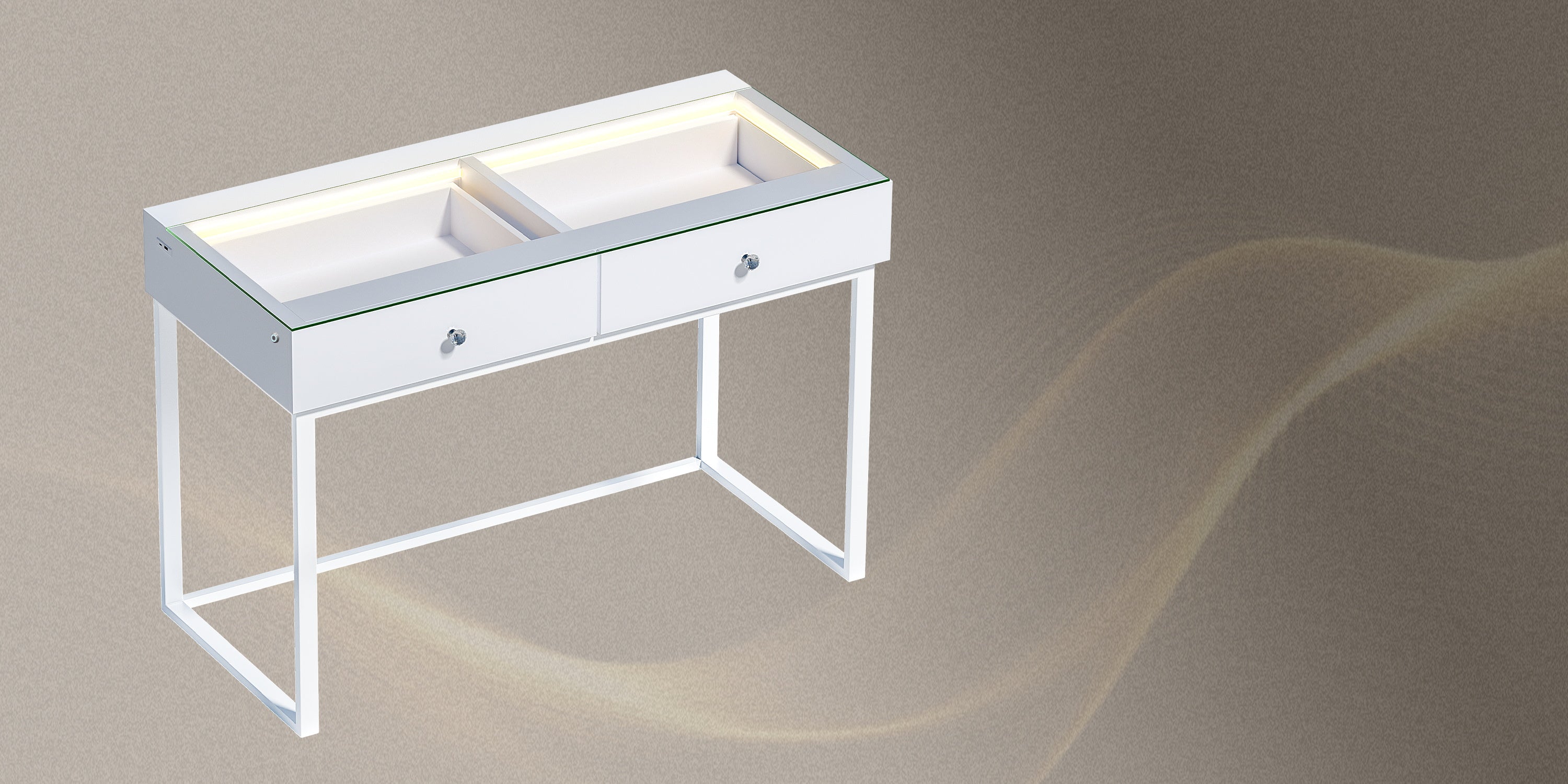 Soft-close drawers Alice dressing table desk