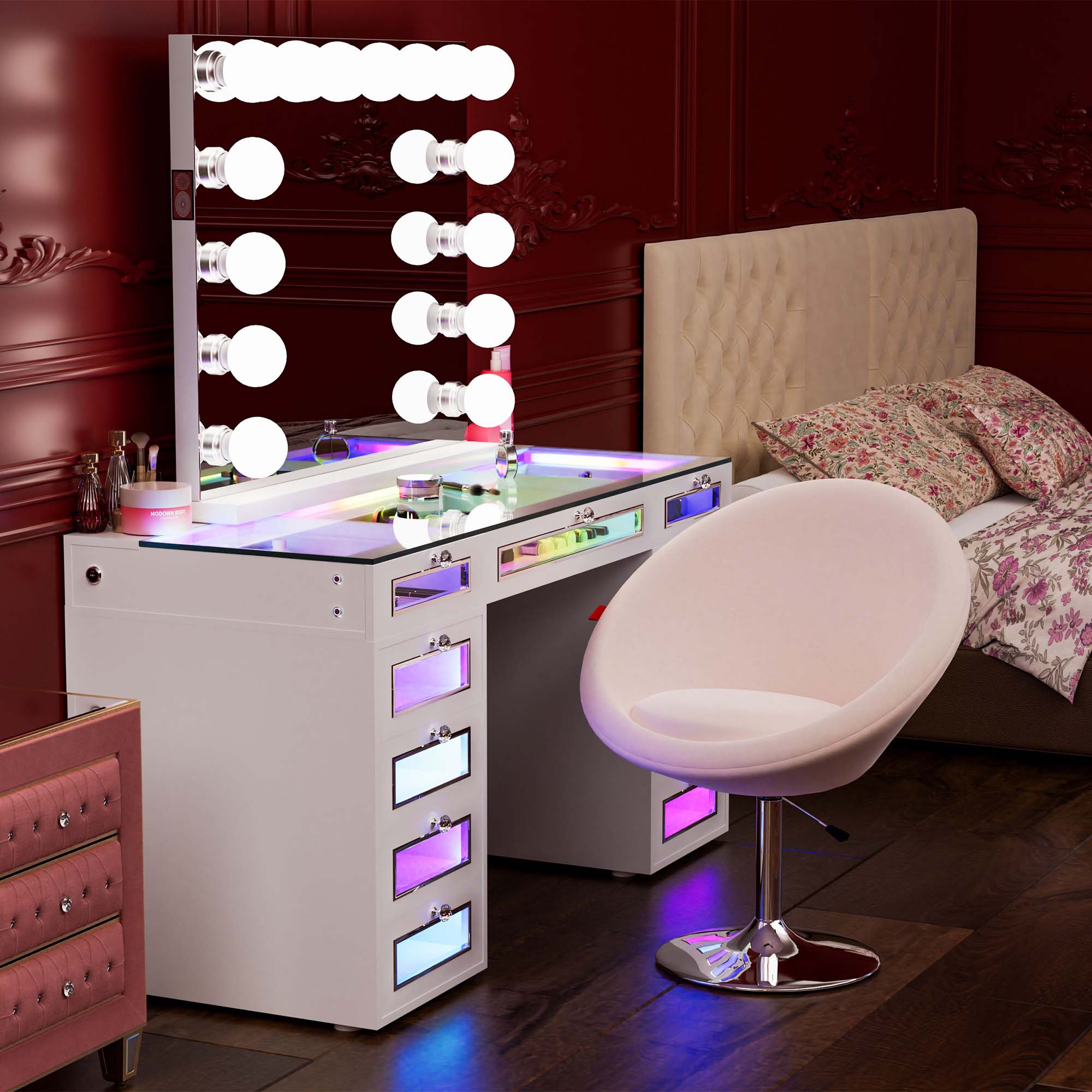 VANITII Bella Swivel Vanity Chair