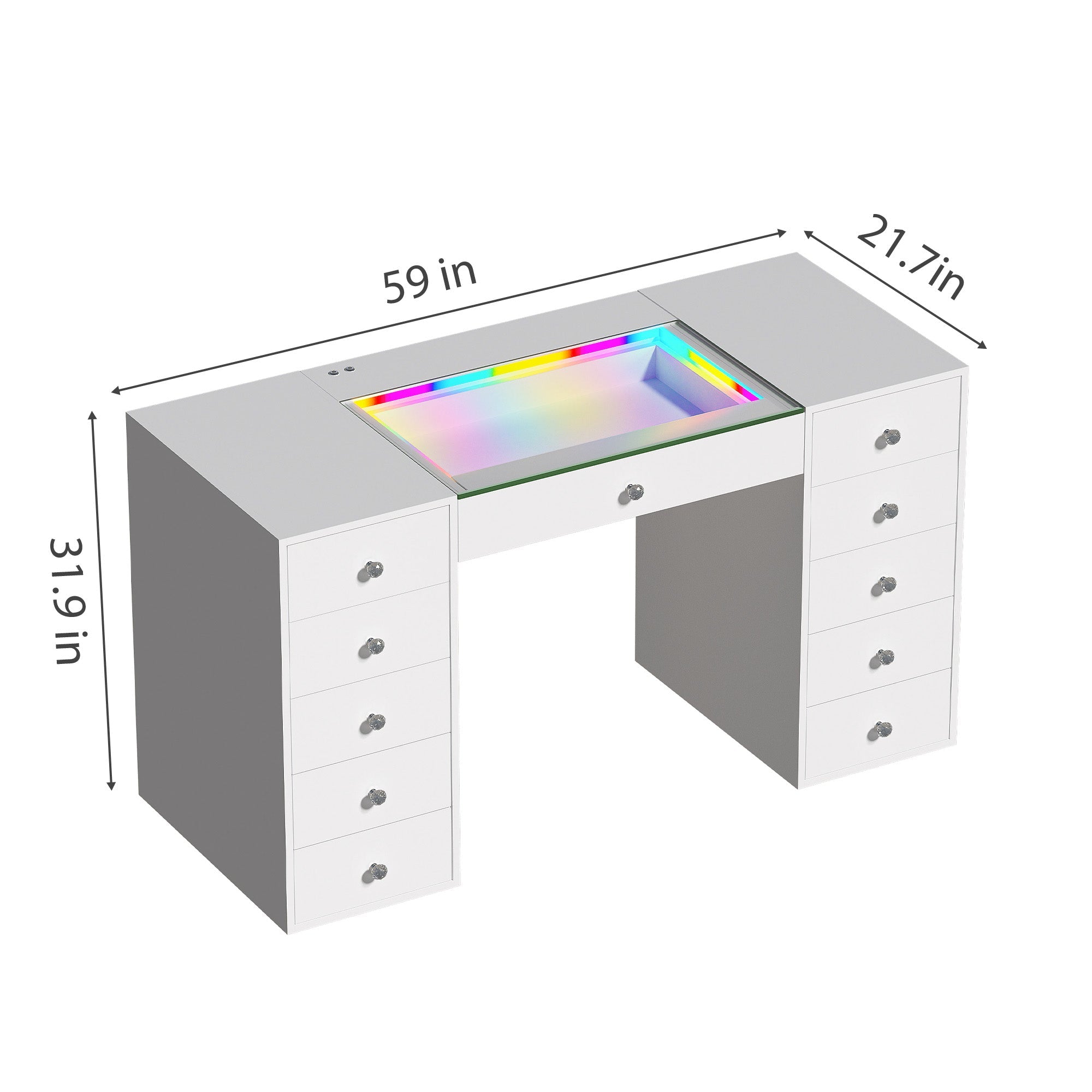 New Release ! VANITII RGB Chloe Vanity Desk