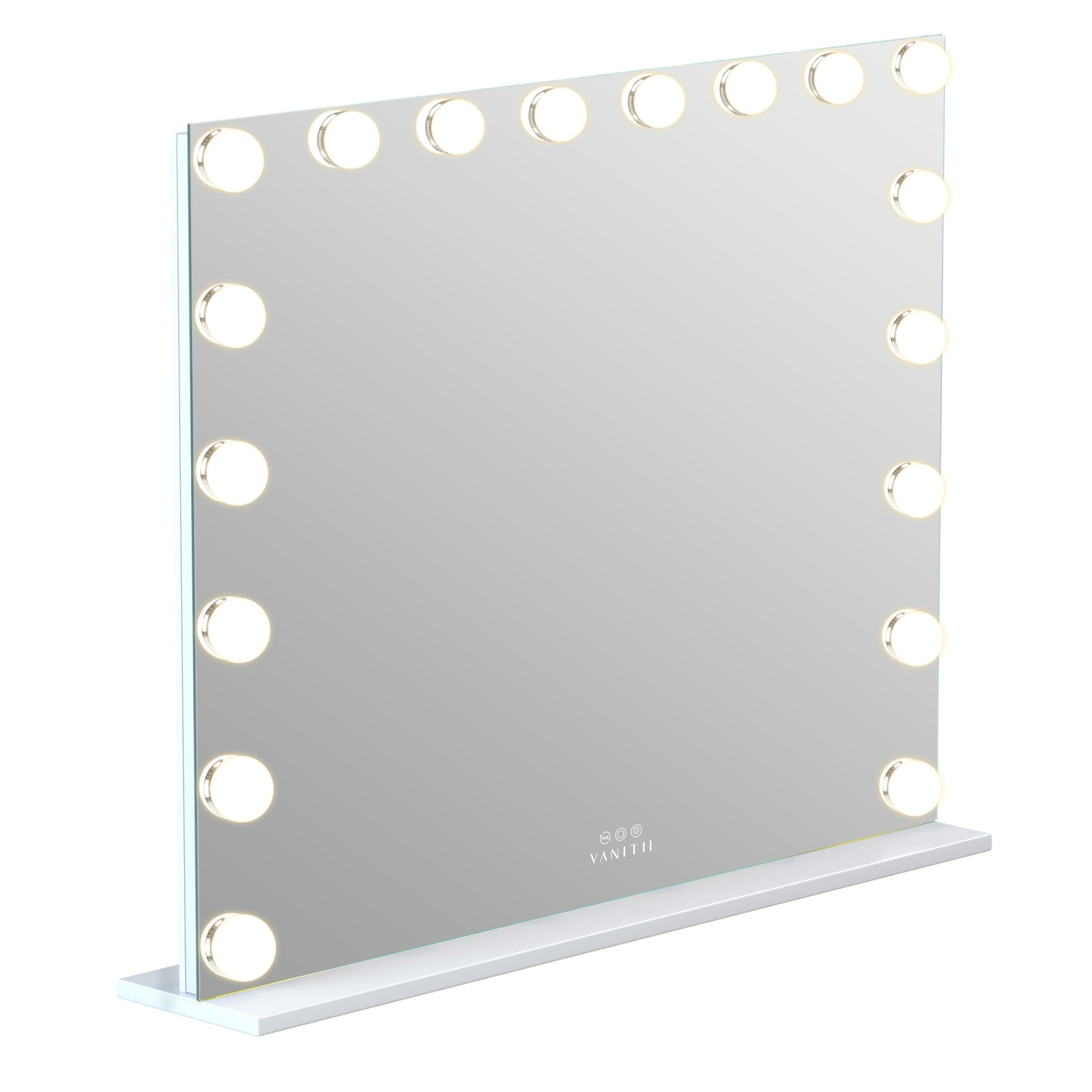 VANITII Mary Hollywood Glow Vanity Mirror with RGB - 18 Dimmable LED Bulbs vanitii