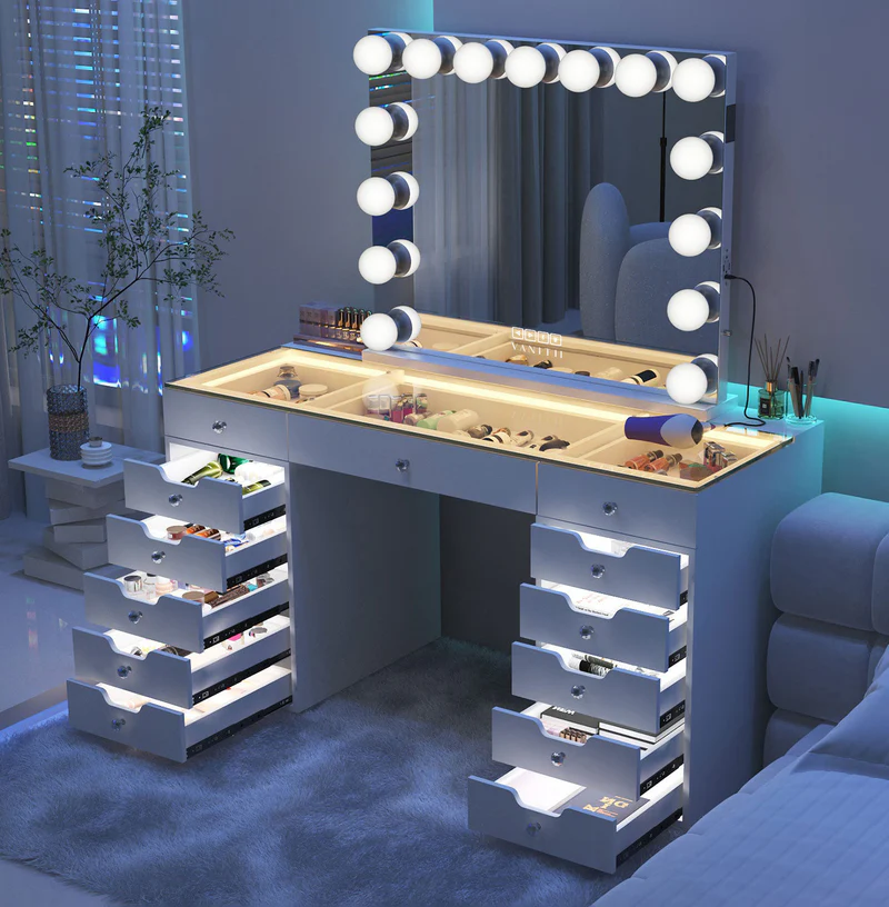 Discover the versatility of the Vanitii Eva Dressing Table