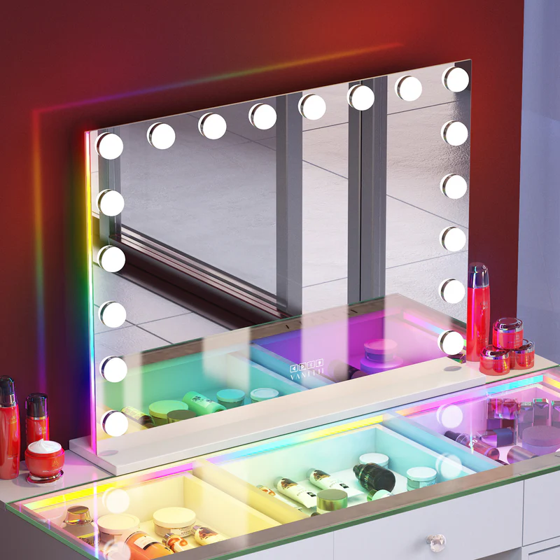 The Facts and Benefits of LED and RGB Vanity Mirrors