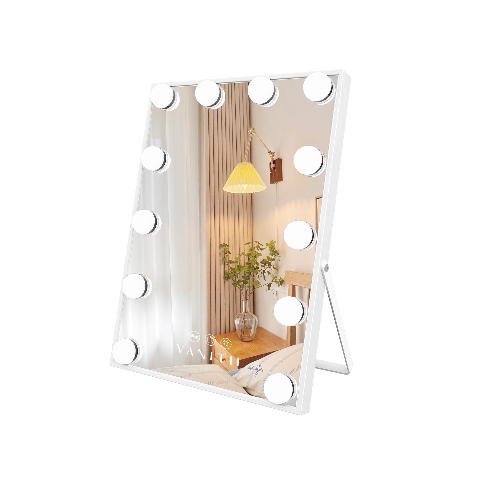 VANITII 12 Bulbs Touch Control Lighted Vanity Mirror