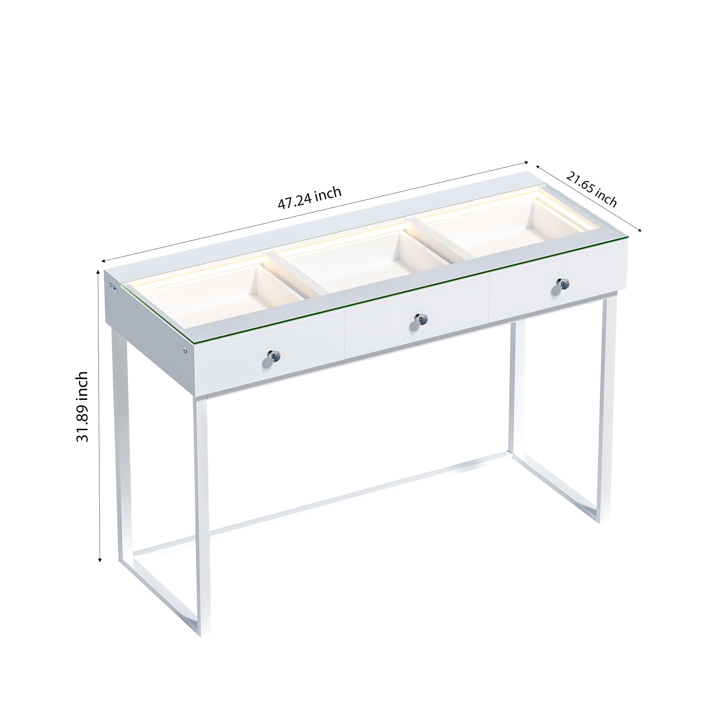 VANITII Billie Vanity Desk Pro - 3 Storage Drawers