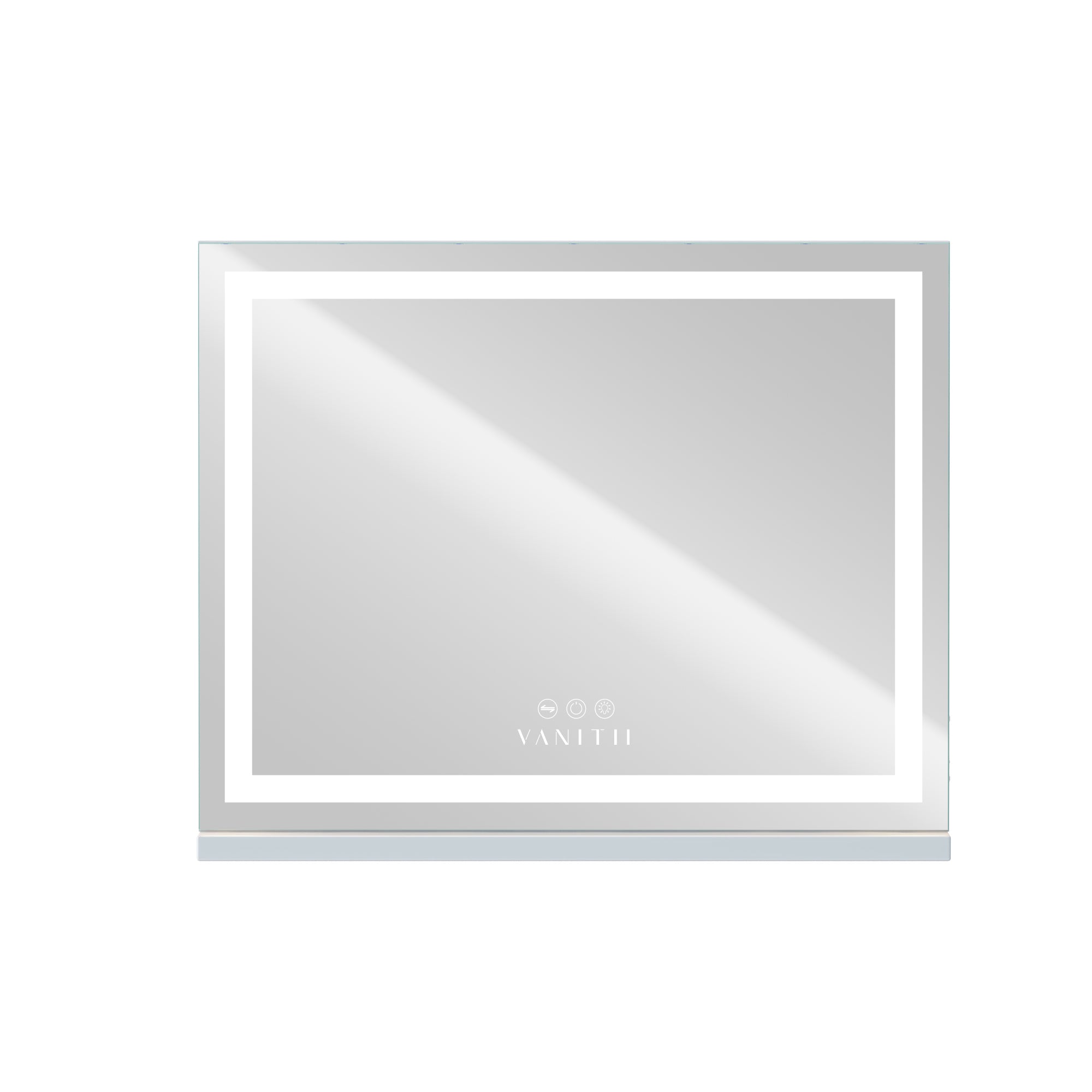 The VANITII Light Strip Vanity Mirror is equipped with intelligent touch control, 3 adjustable color temperatures of light, and a detachable base. The frame of the mirror is designed in a simple white style. Perfectly combine fashion and practicality.