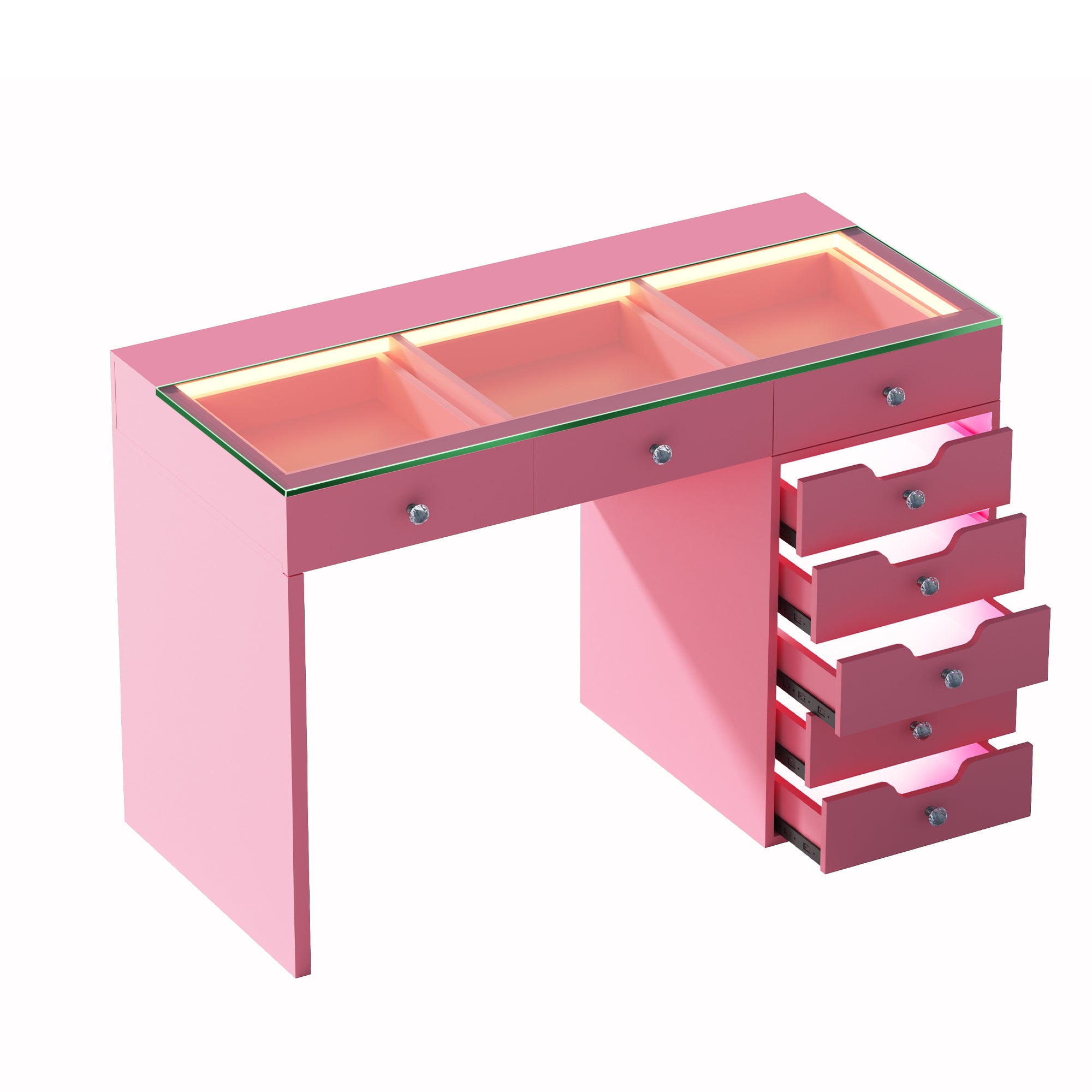 VANITII Diana Vanity Desk - 8 Storage Drawers