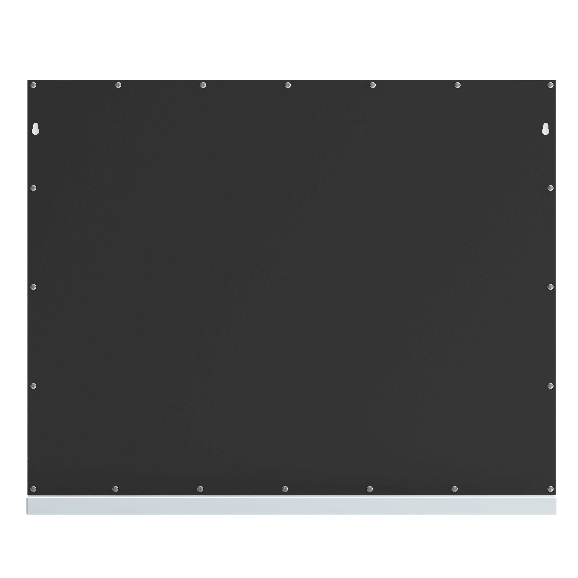 The back of the VANITII Vanity Mirror is finished in black and features wall-mounted installation holes, perfectly combining style with functionality.