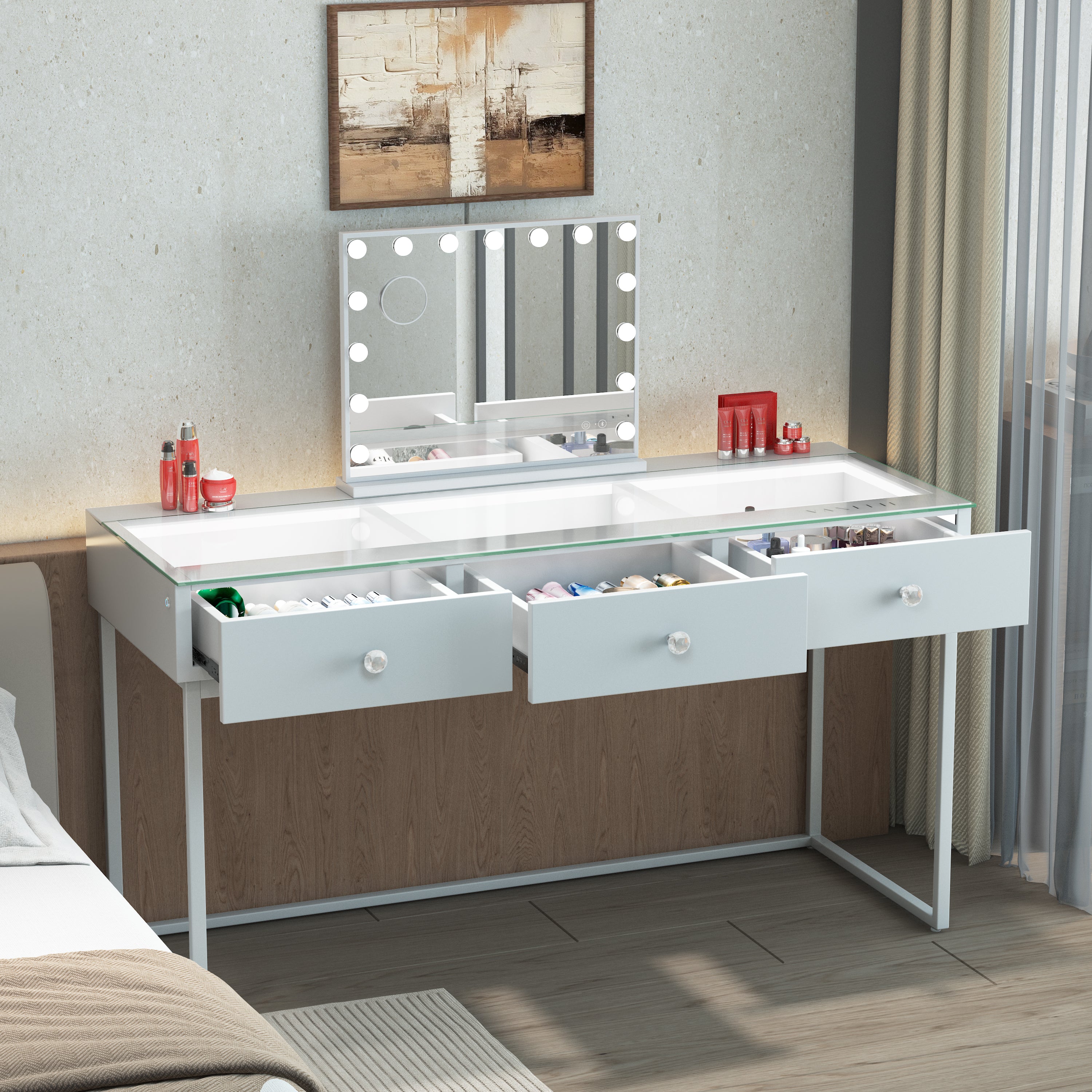 VANITII Billie Vanity Desk Pro - 3 Storage Drawers