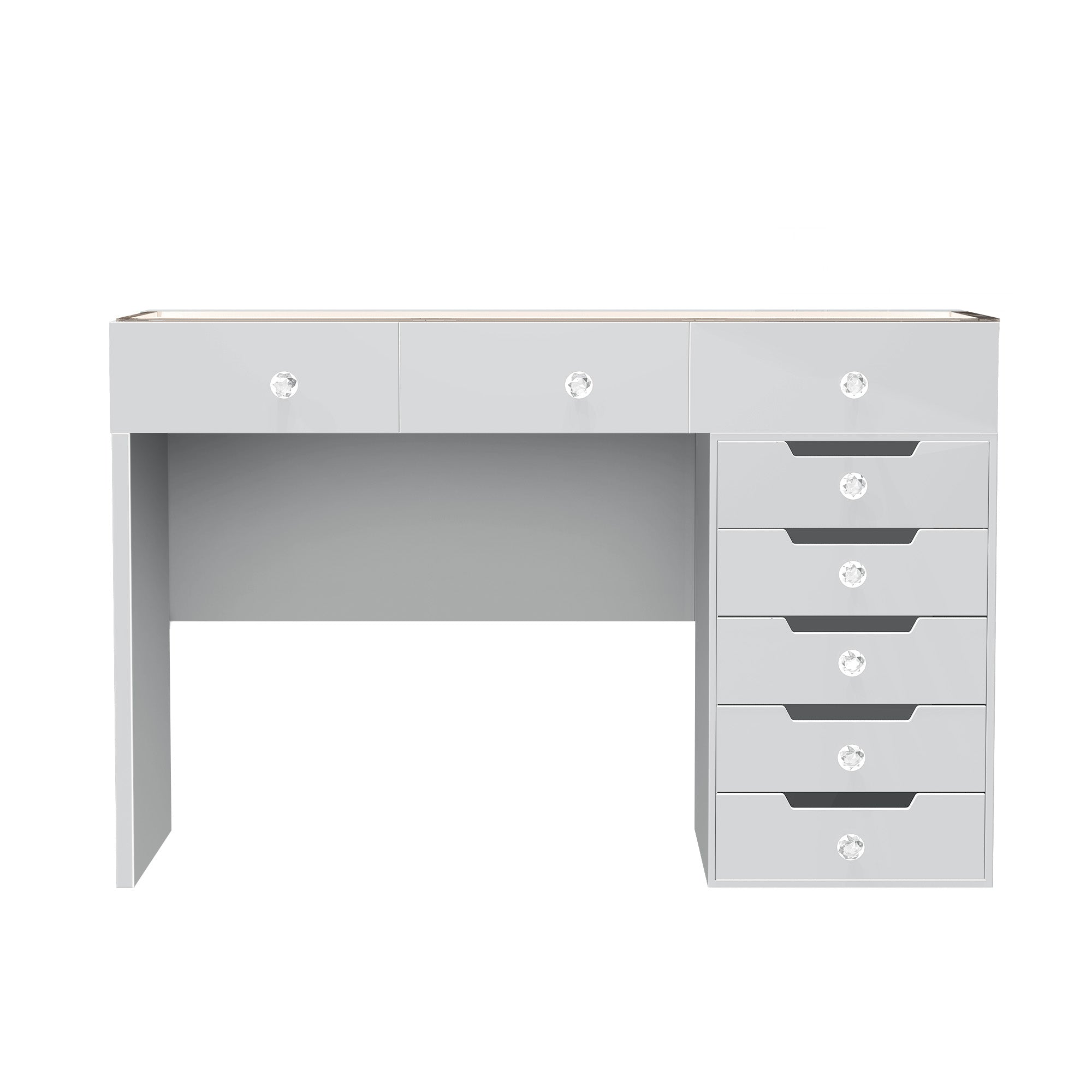 VANITII Diana Vanity Desk - 8 Storage Drawers vanitii