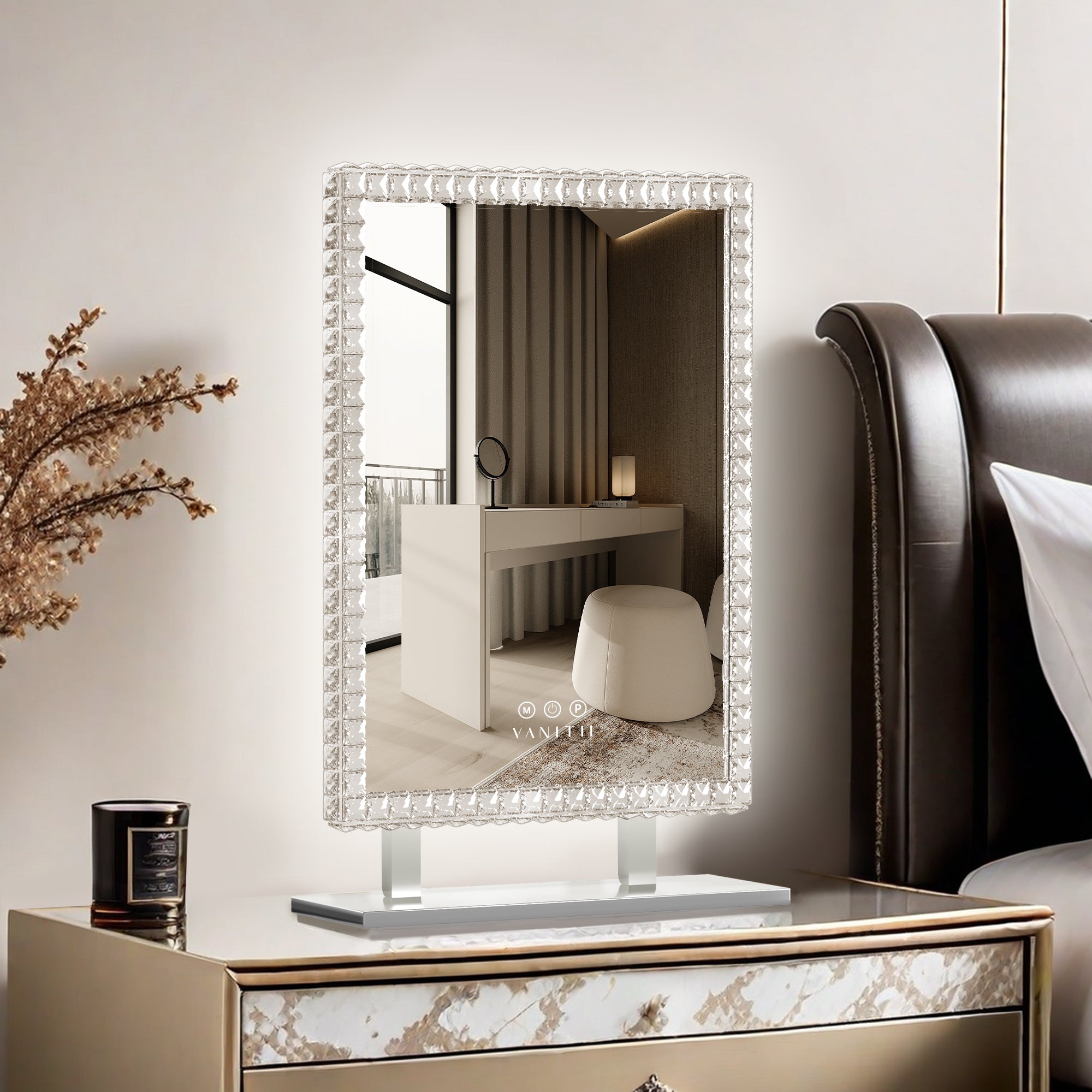 VANITII Crystal Diamond Vanity Mirror vanitii