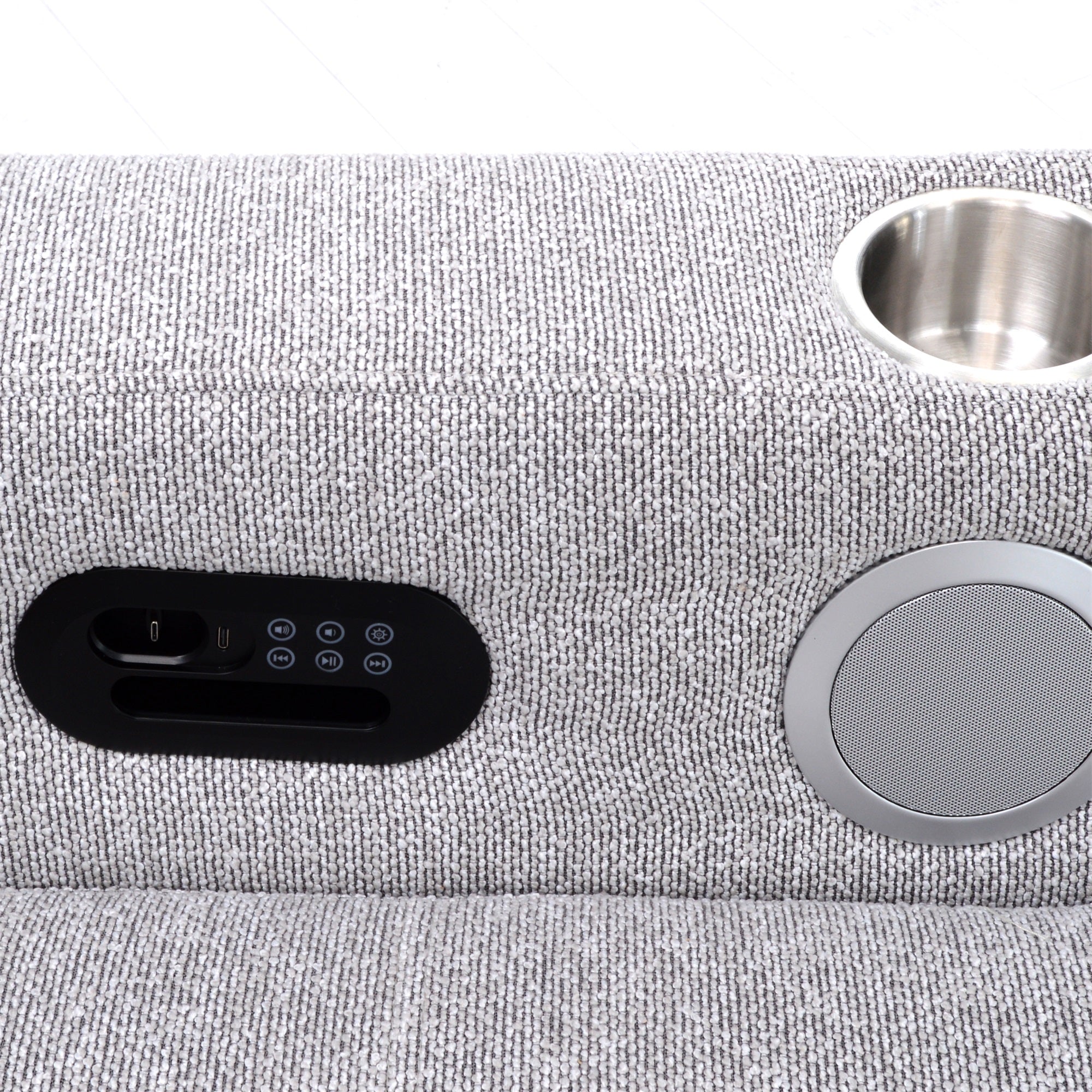 Sofa with wireless charging,Type C and built in bluetooth speaker