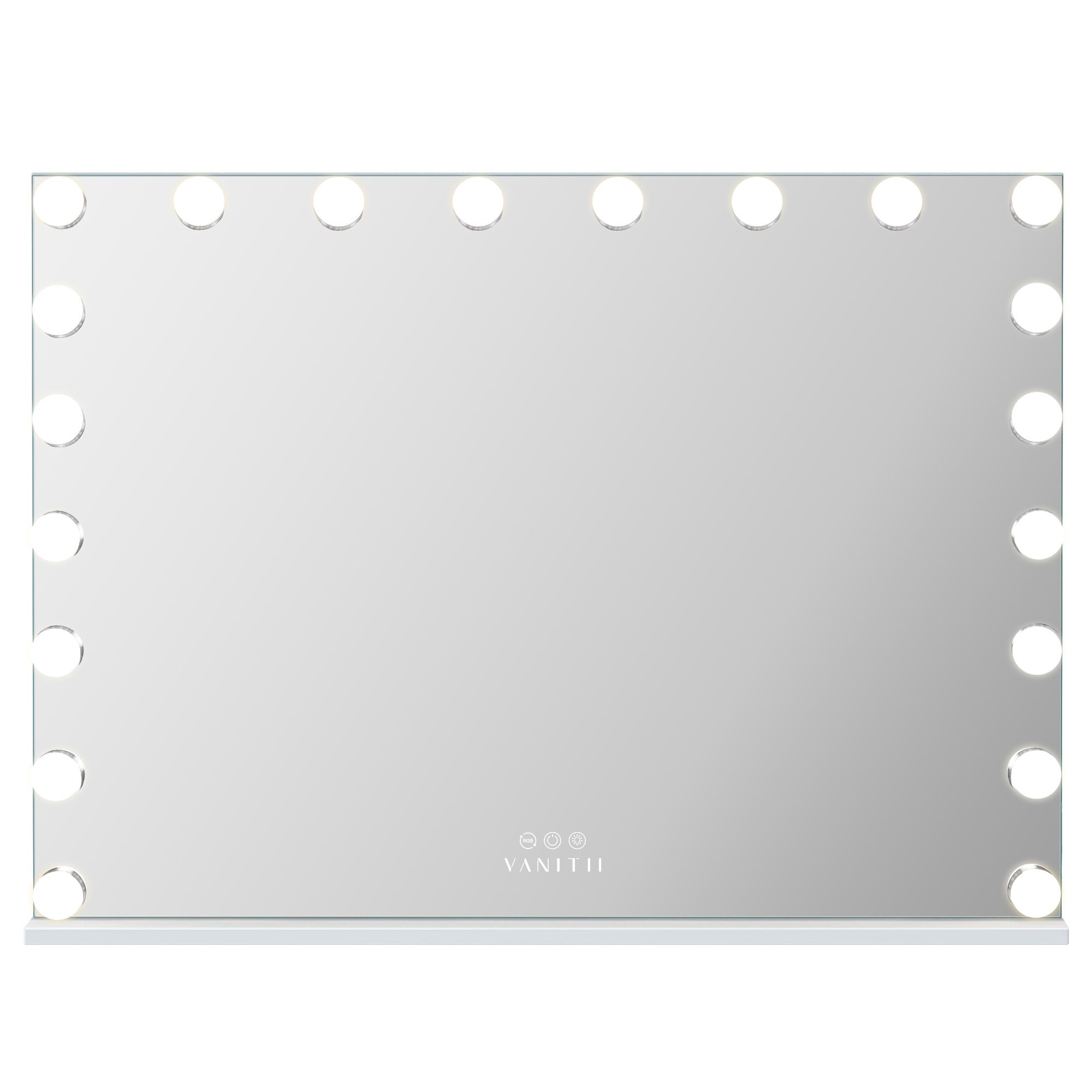 VANITII Mary Hollywood Glow Vanity Mirror with RGB - 20 Dimmable LED Bulbs vanitii