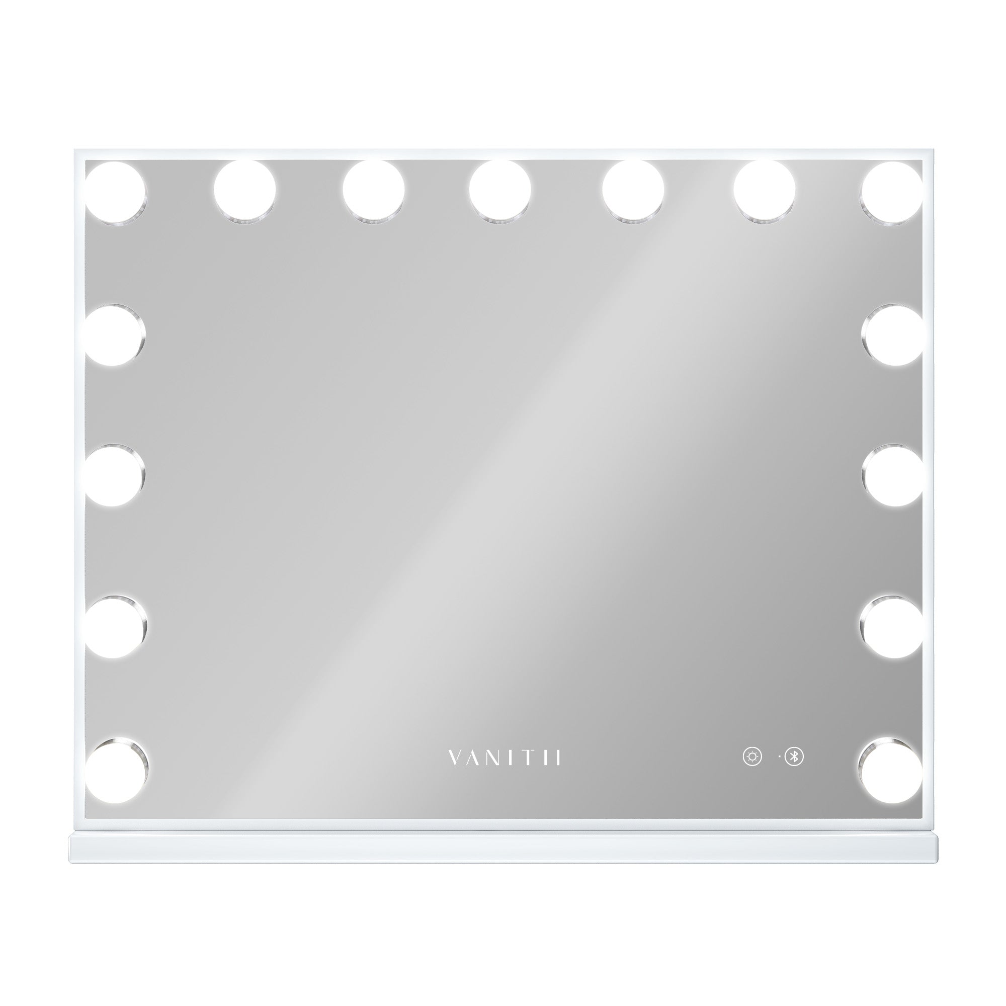 VANITII Mary Hollywood Vanity Mirror with Bluetooth XXL - 15 Dimmable LED Bulbs vanitii